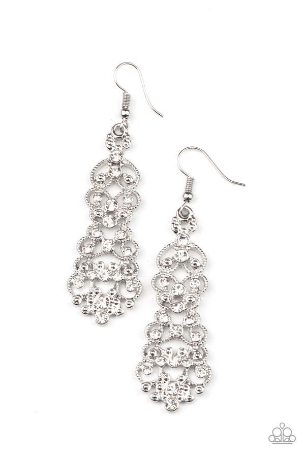 Diva Decorum - White Earrings