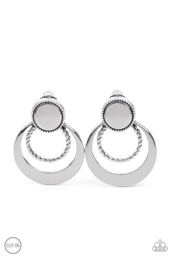 Refined Ruffles - Silver Earrings