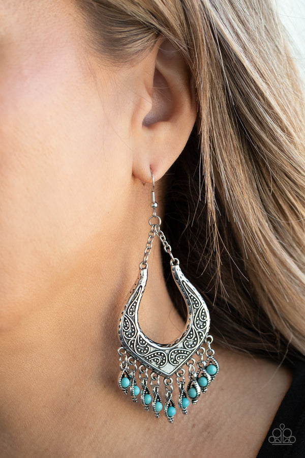 Sahara Fiesta - Blue Earrings