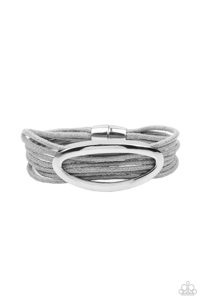 Corded Couture - Silver Bracelet