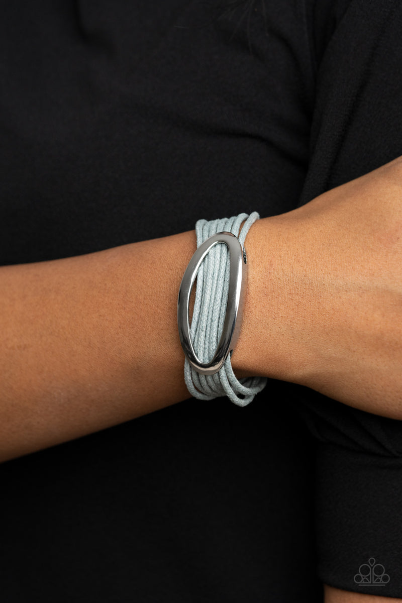 Corded Couture - Silver Bracelet