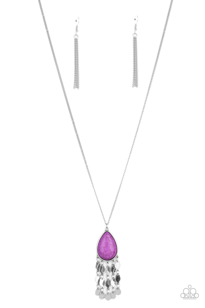 Musically Mojave - Purple Necklace