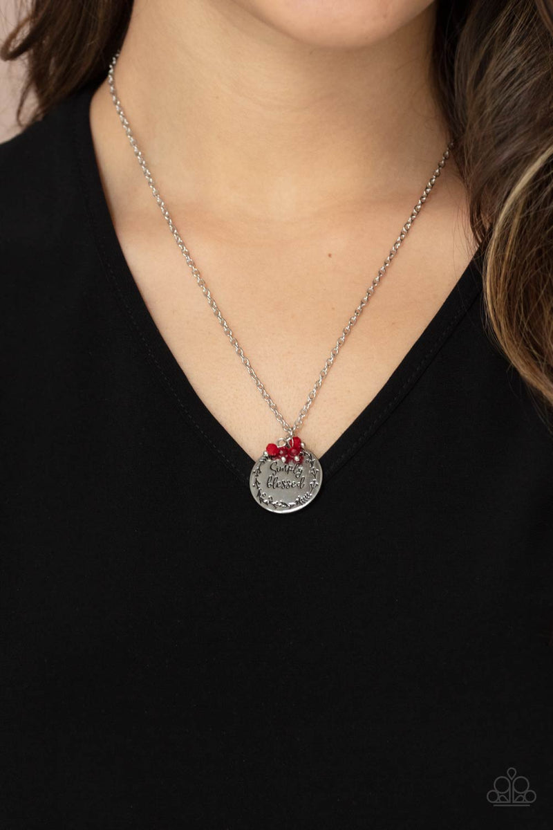 Simple Blessings - Red Necklace