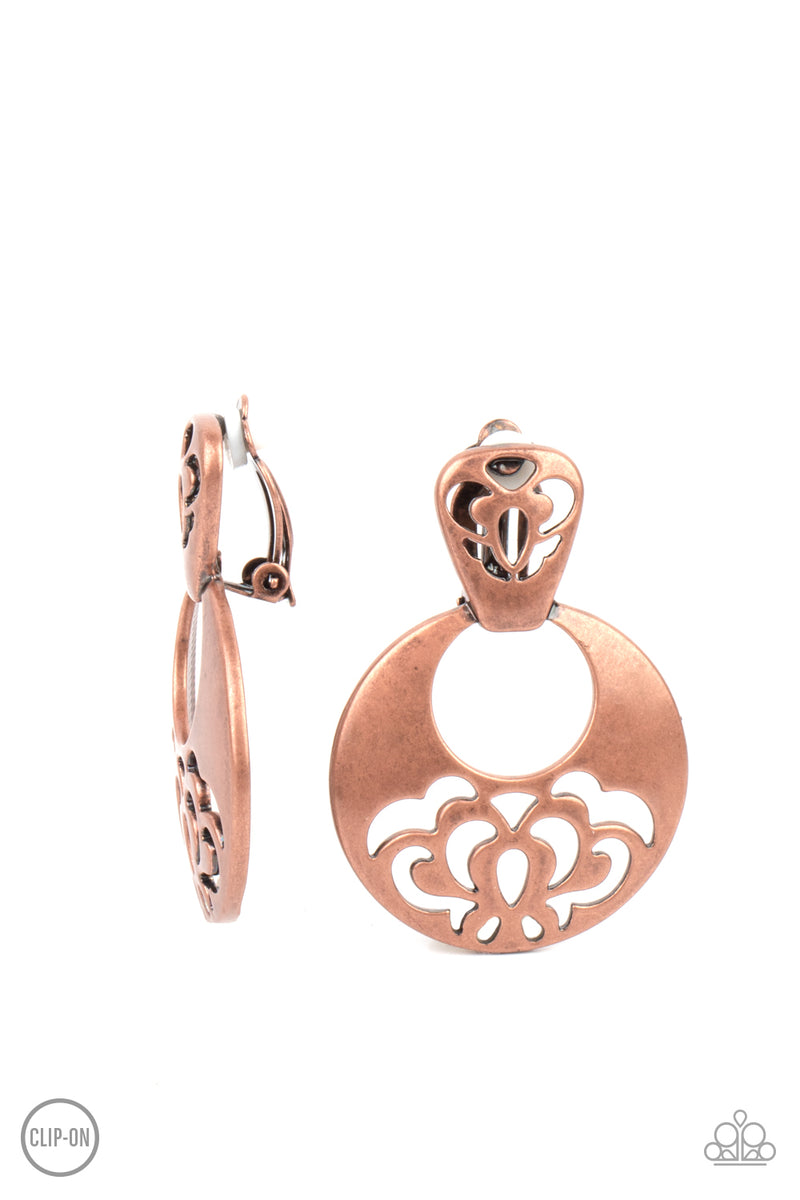Industrial Eden - Copper Earrings
