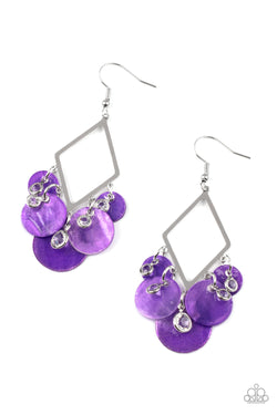 Pomp And Circumstance - Purple Earrings
