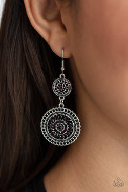 Bohemian Bedazzle - Purple earrings