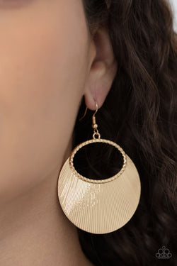 Fan Girl Glam - Gold Earrings
