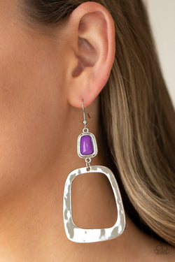 Material Girl Mod - Purple Earrings