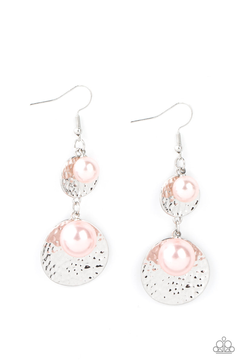 Pearl Dive - Pink Earrings