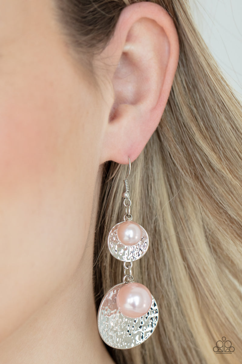 Pearl Dive - Pink Earrings