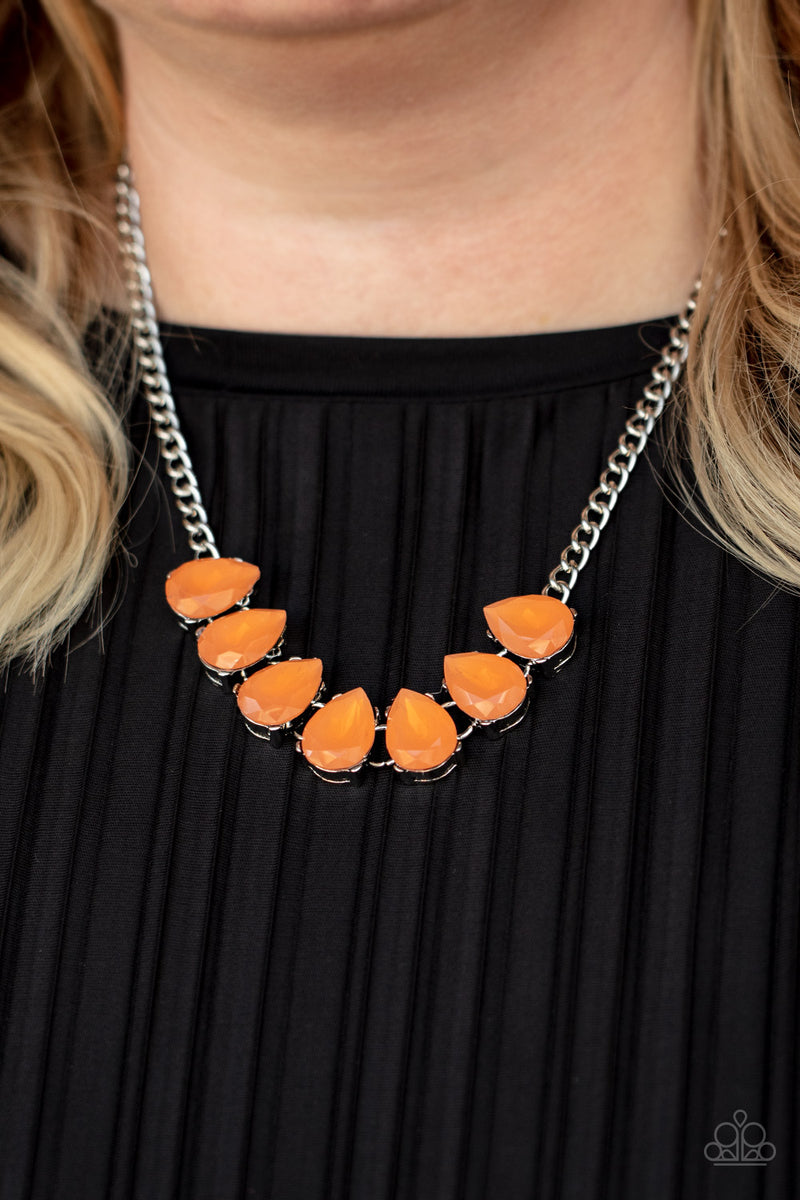 Above The Clouds - Orange Necklace