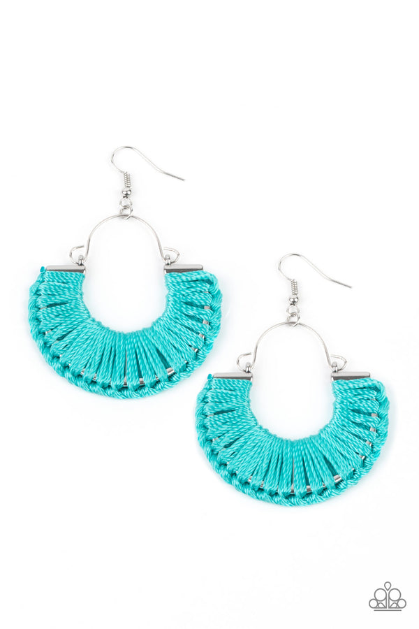 Threadbare Beauty - Blue Earrings