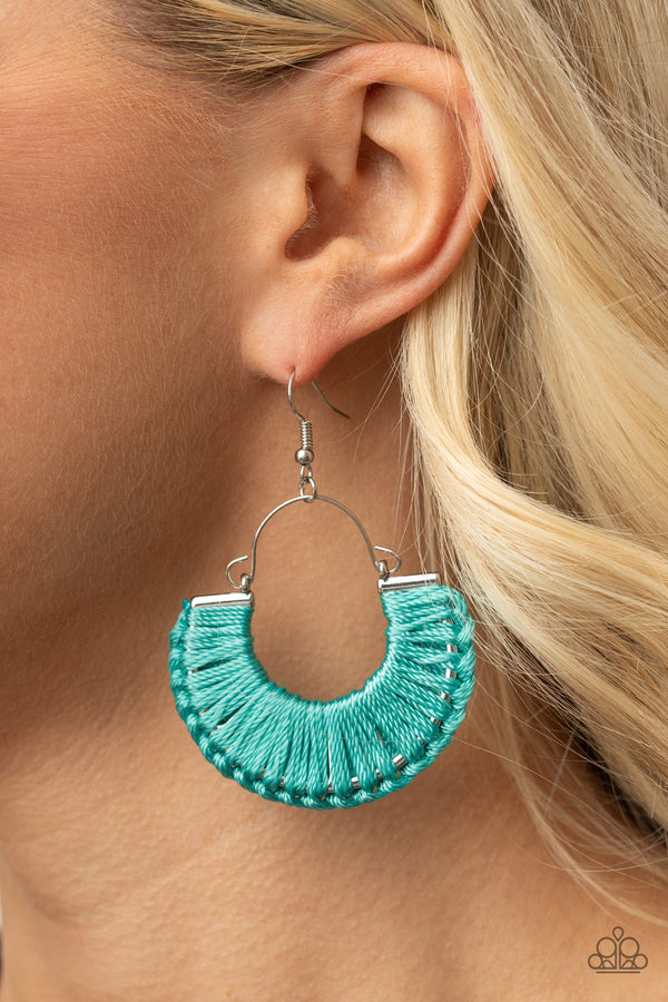 Threadbare Beauty - Blue Earrings