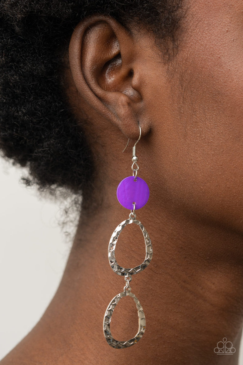 Surfside Shimmer - Purple Earrings