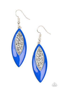 Venetian Vanity - Blue Earrings