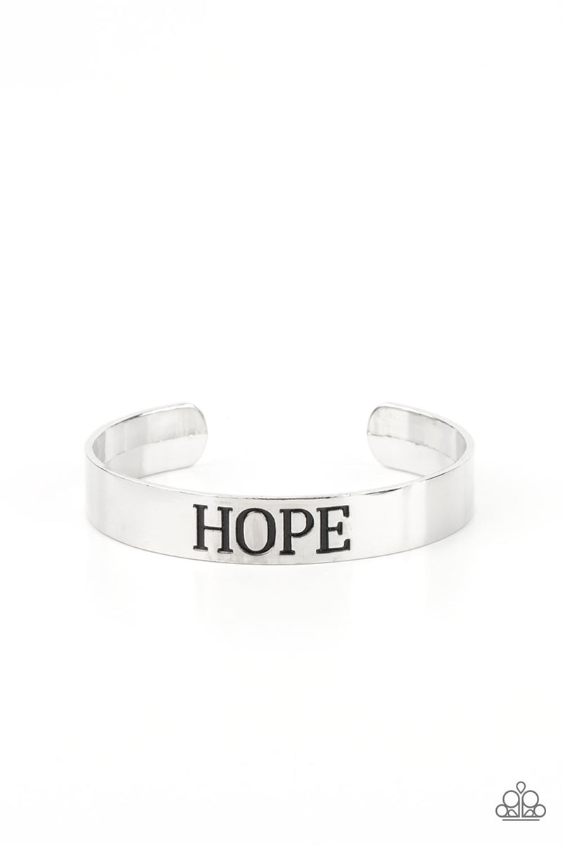 Hope Makes The World Go Round - Silver Bracelet