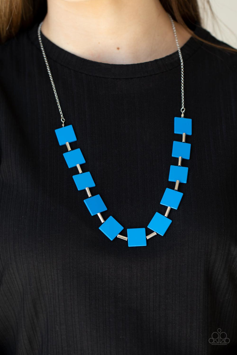 Hello, Material Girl - Blue Necklace