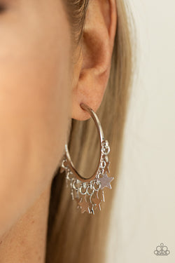 Happy Independence Day - Silver Earrings
