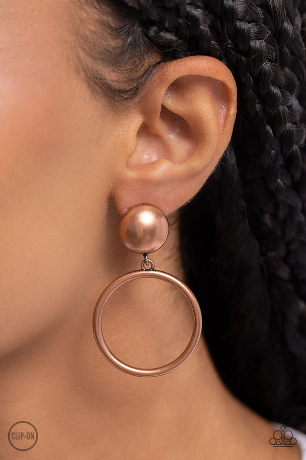 Classic Candescence - Copper Earrings
