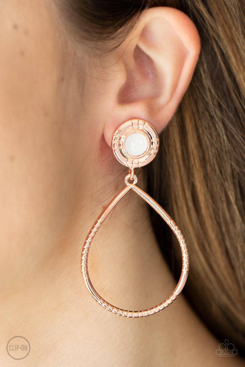 Fairytale Finish - Copper Earrings