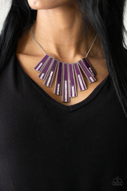 FAN-tastically Deco - Purple Necklace