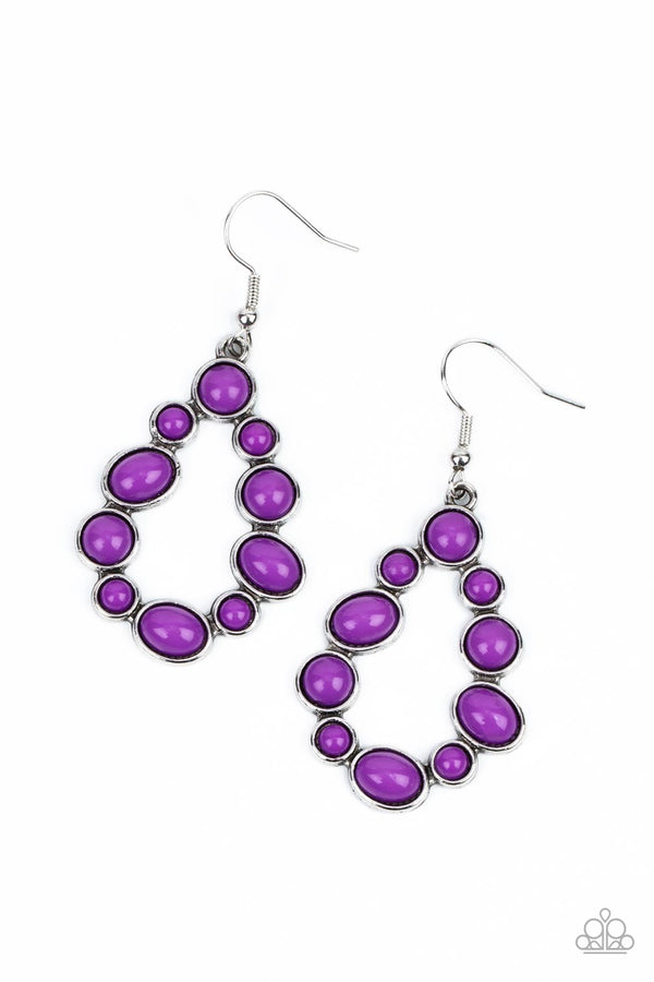 POP-ular Party - Purple Earrings