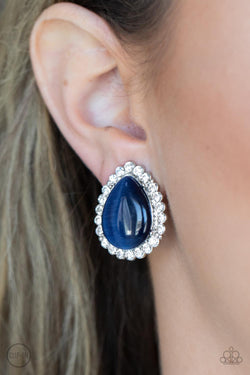 Downright Demure - Blue Earrings