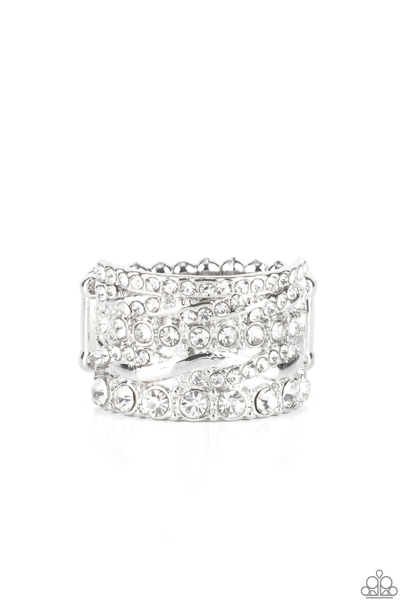 Exclusive Elegance - White Ring