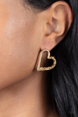 Cupid, Who? - Gold Earrings