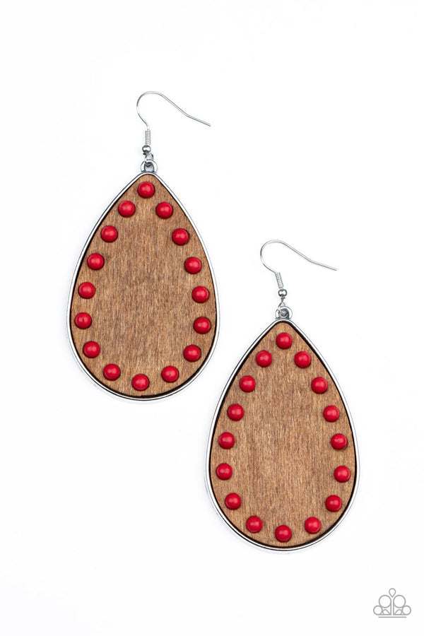 Rustic Refuge - Red Earrings