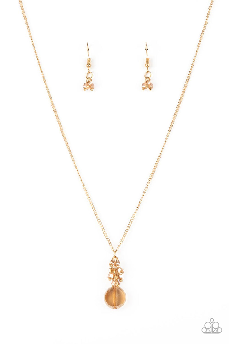 Clustered Candescence - Gold Necklace