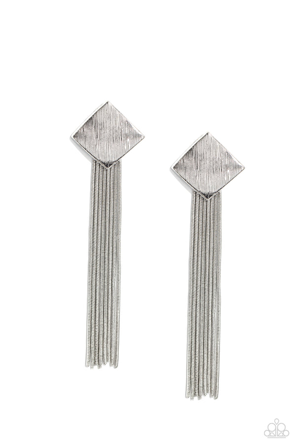 Experimental Elegance - Silver Earrings