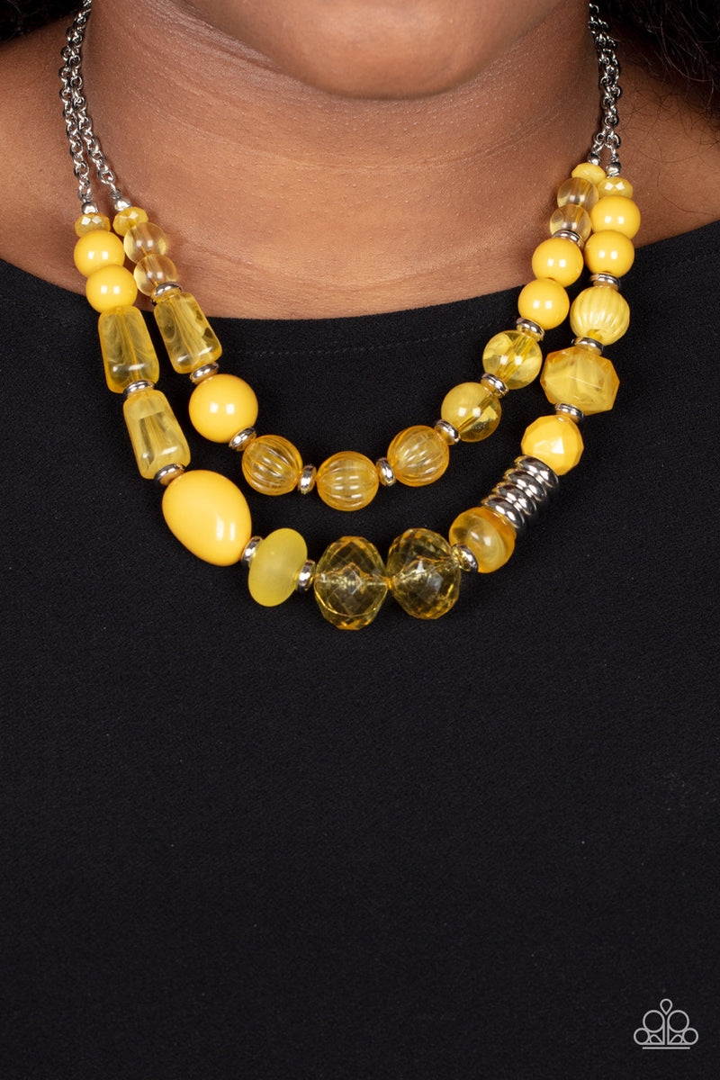 Pina Colada Paradise - Yellow Necklace