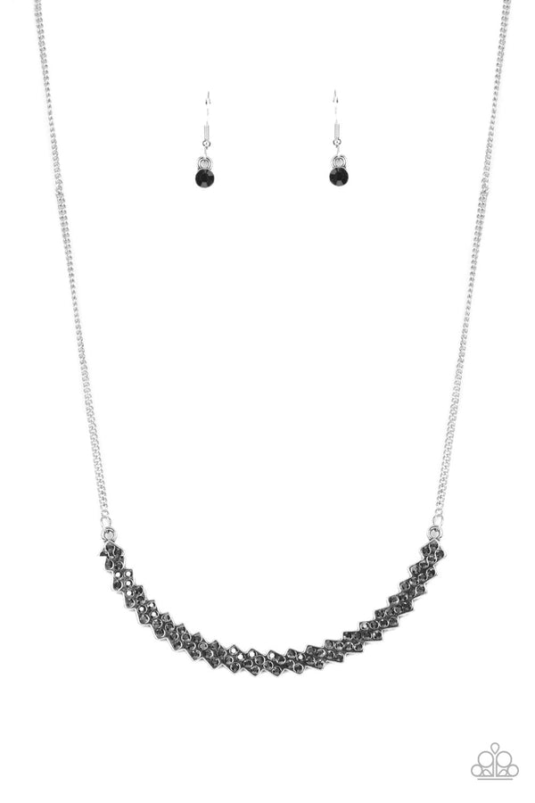 Dicey Demure - Silver Necklace