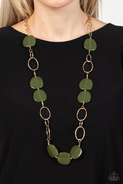 Posh Promenade - Green Necklace