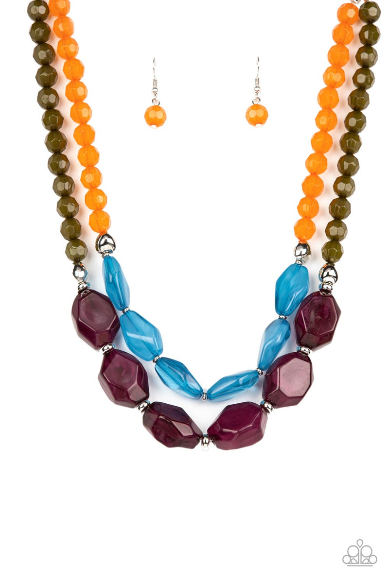 Tropical Trove - Purple Necklace