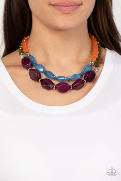 Tropical Trove - Purple Necklace