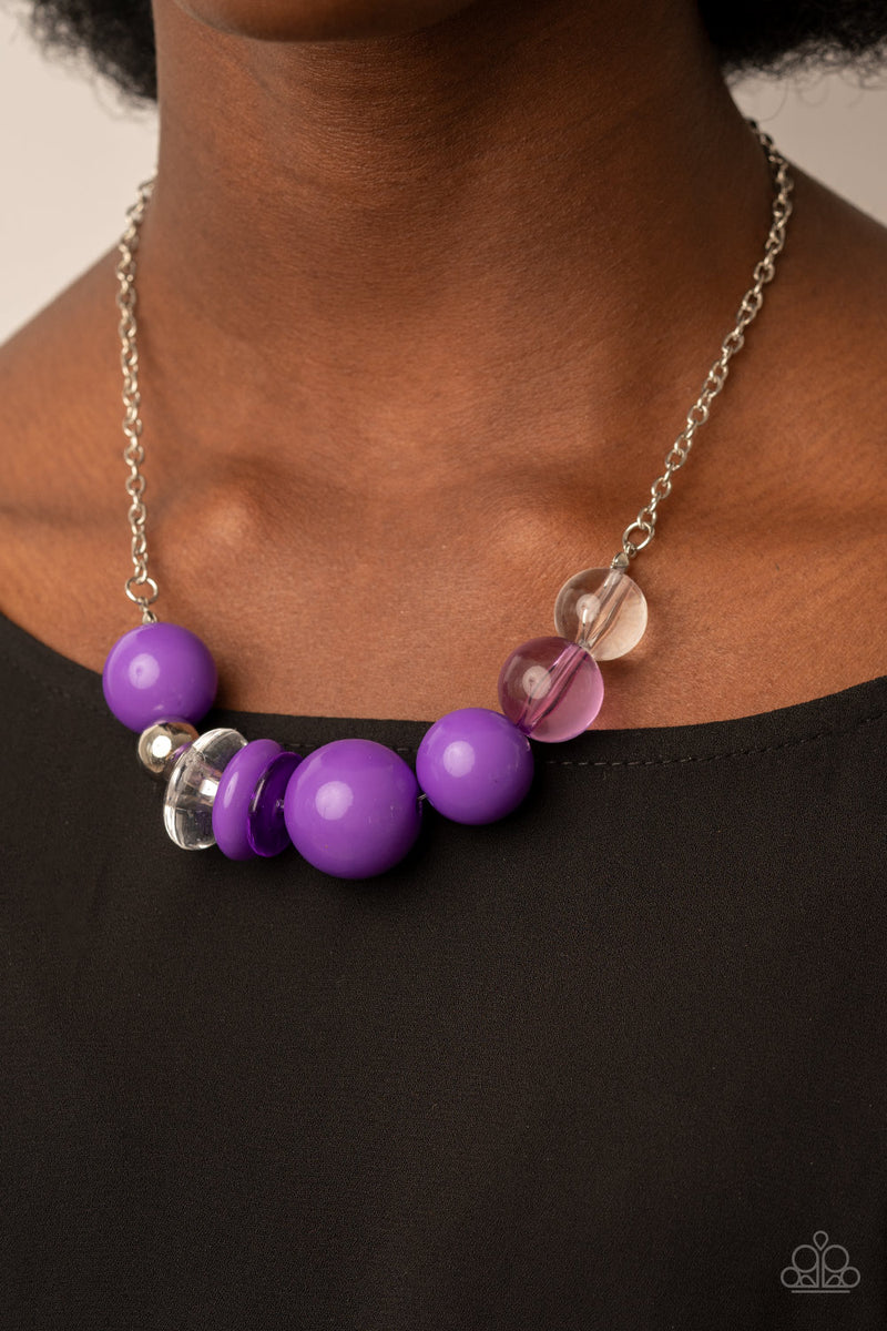 Bauble Bonanza - Purple Necklace