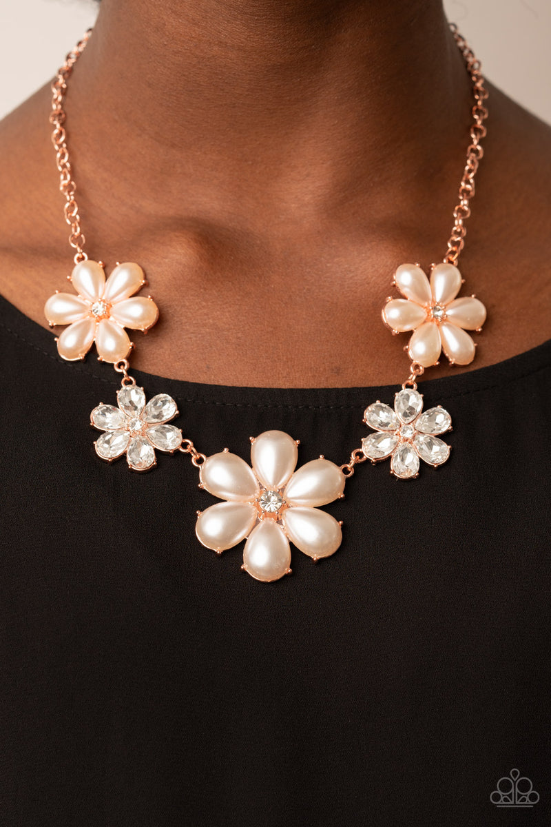 Fiercely Flowering - Copper Necklace