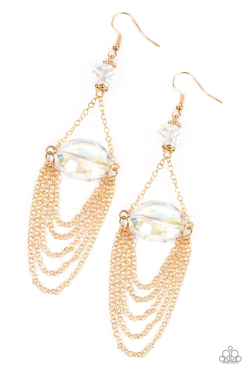 Ethereally Extravagant - Gold Earrings