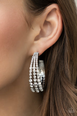 Cosmopolitan Cool - White Earrings