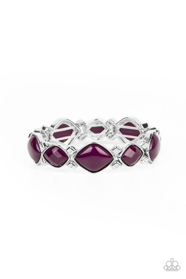 Boldly BEAD-azzled - Purple Bracelet