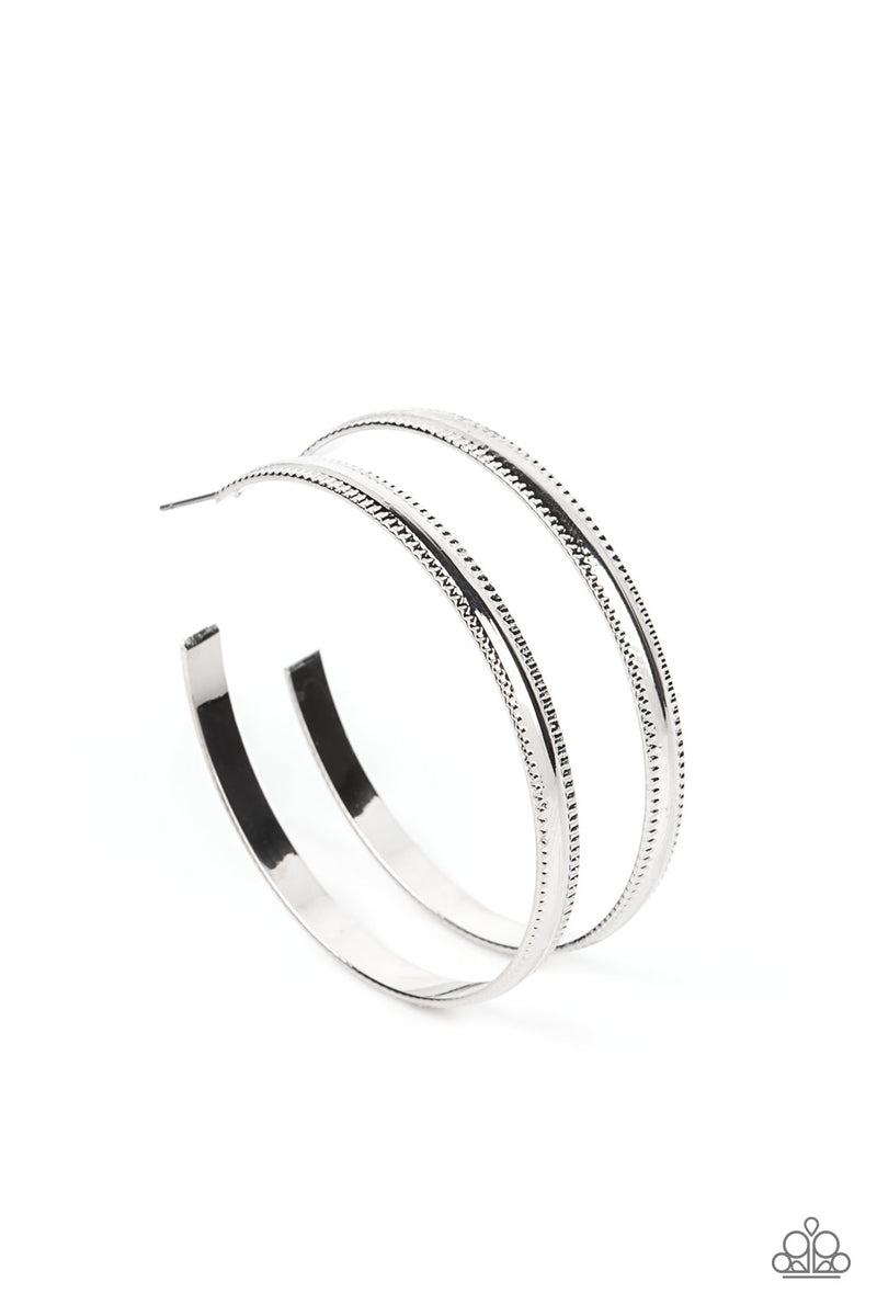 Monochromatic Magnetism - Silver Earrings