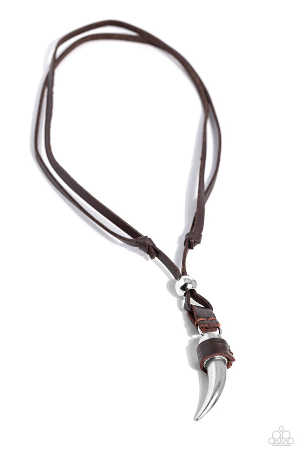 Show Your Claws - Brown Necklace