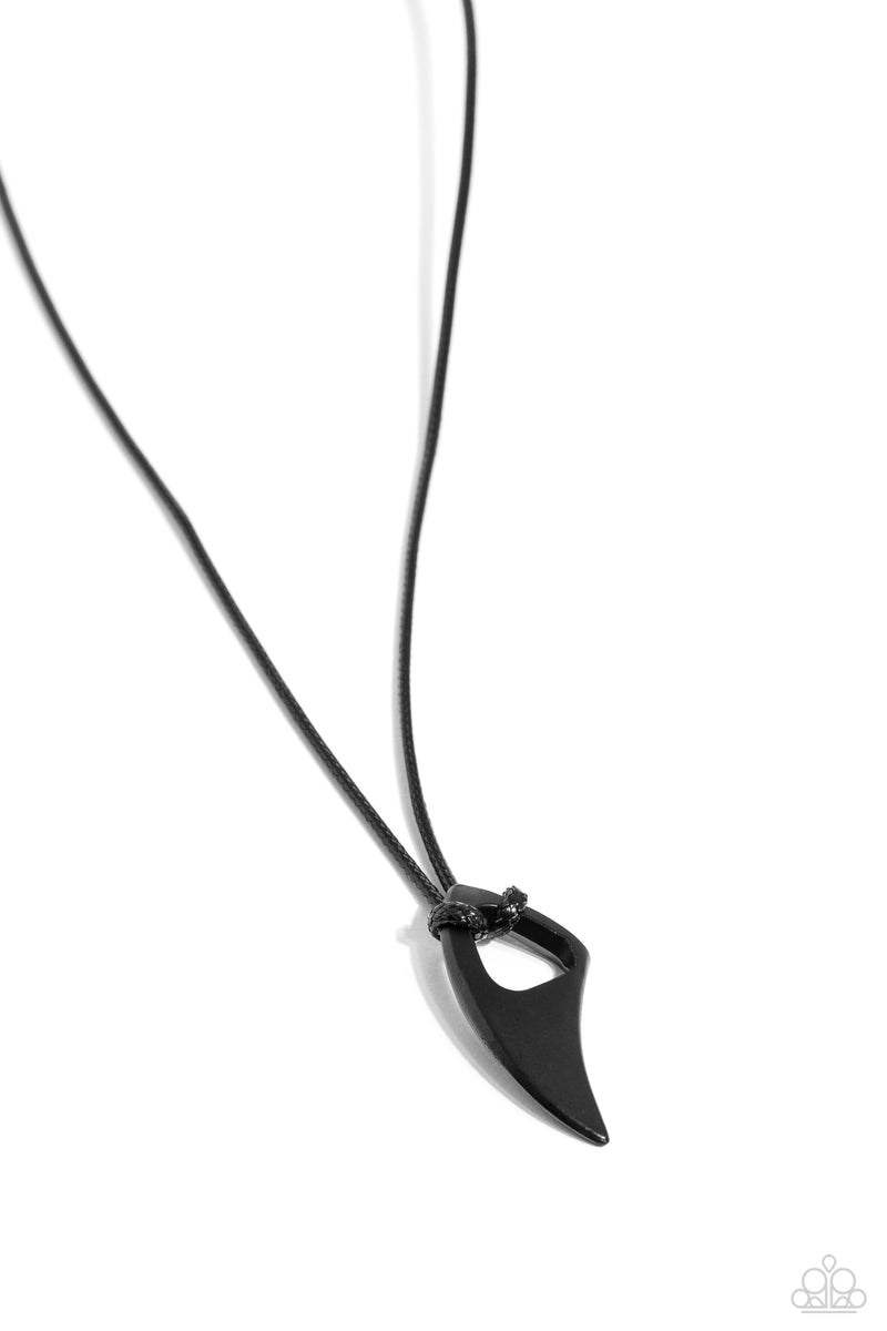Summer Shark - Black Necklace