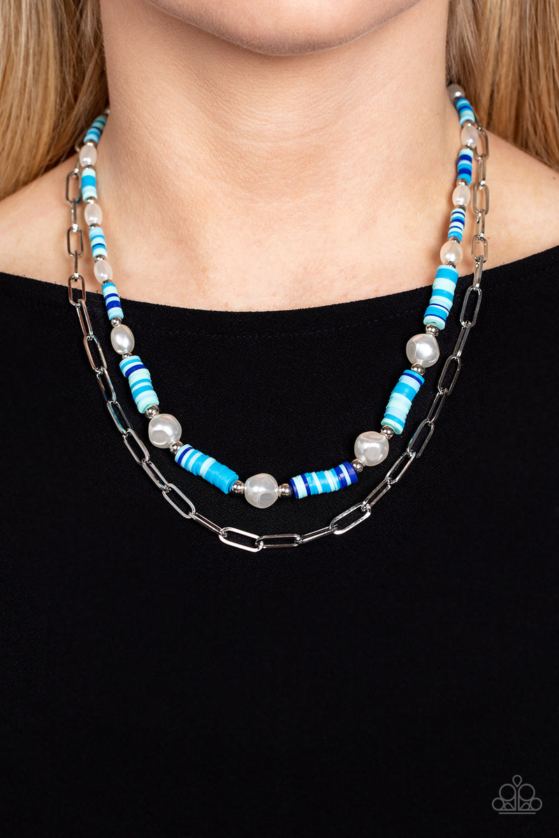 Tidal Trendsetter - Blue Necklace