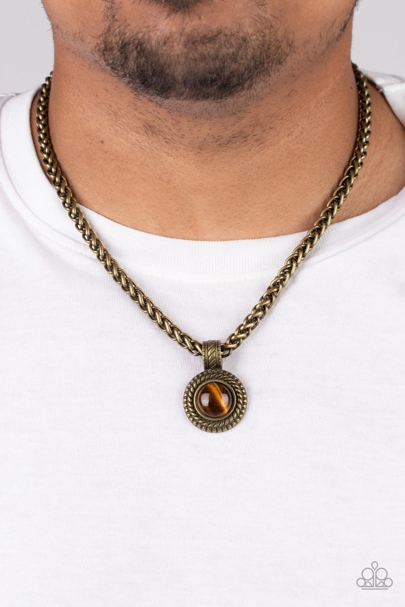 Pendant Dreams - Brass Necklace