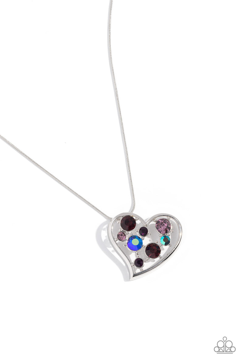 Romantic Recognition - Purple Necklace