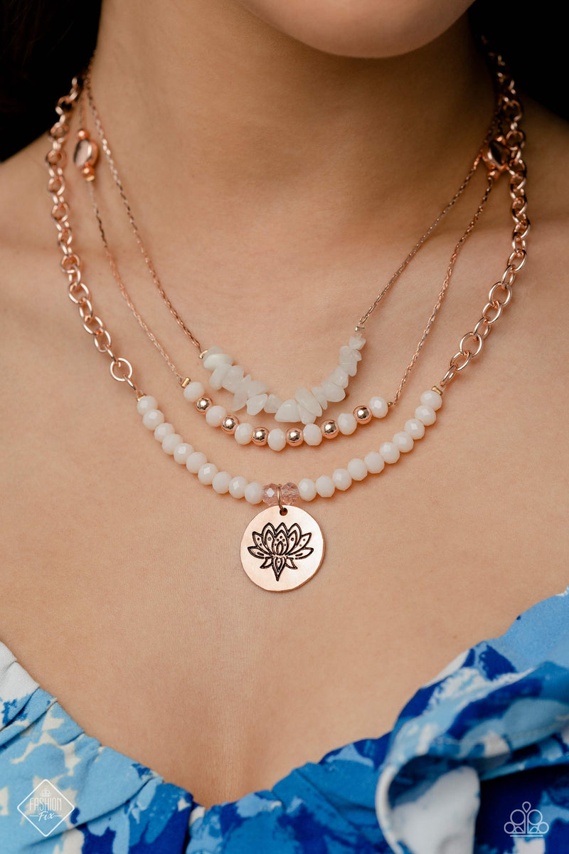 Lotus Luxury - Rose Gold Necklace