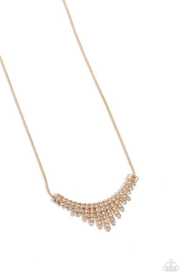 Dramatic Diadem - Gold Necklace